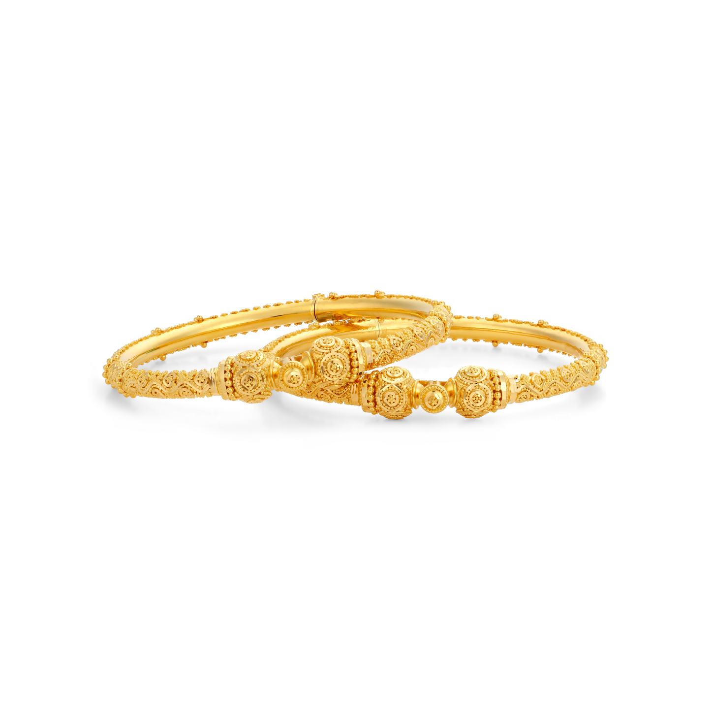 21K Gold Mina Gold Openable Widht 5mm Bangle