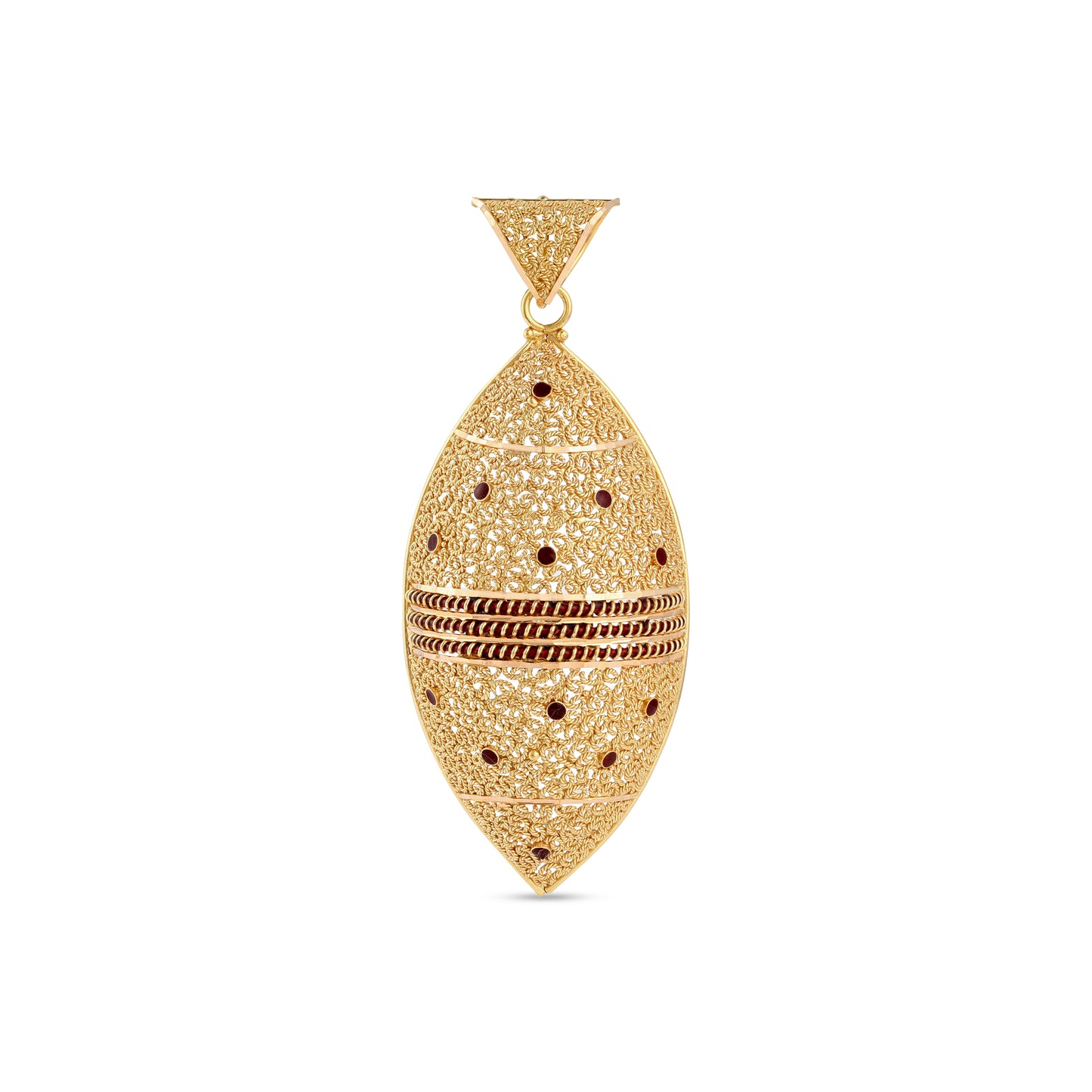 21K Red Gold Pendant