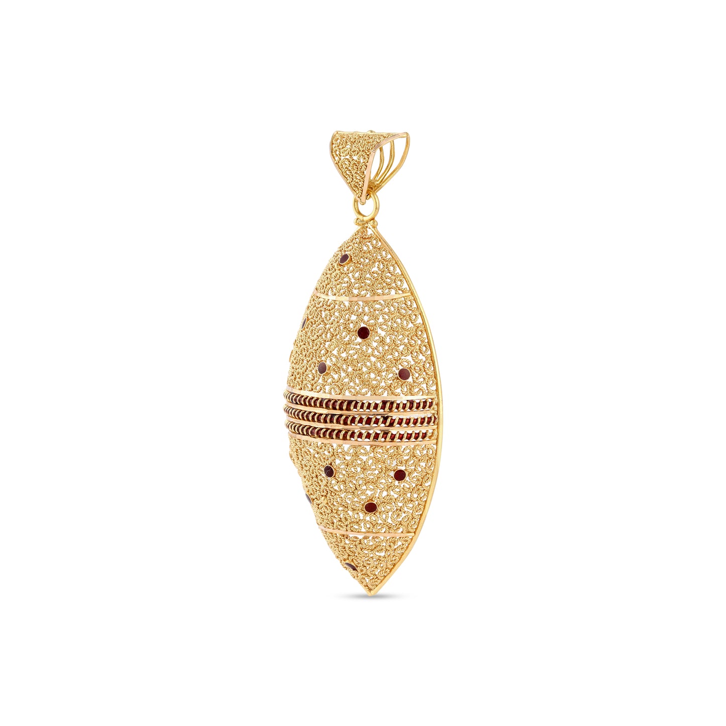 21K Red Gold Pendant