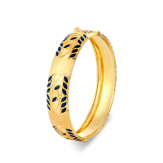 21K Blue Mina Gold Bangle