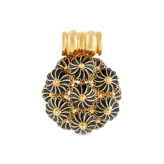 21K Black Gold Pendant