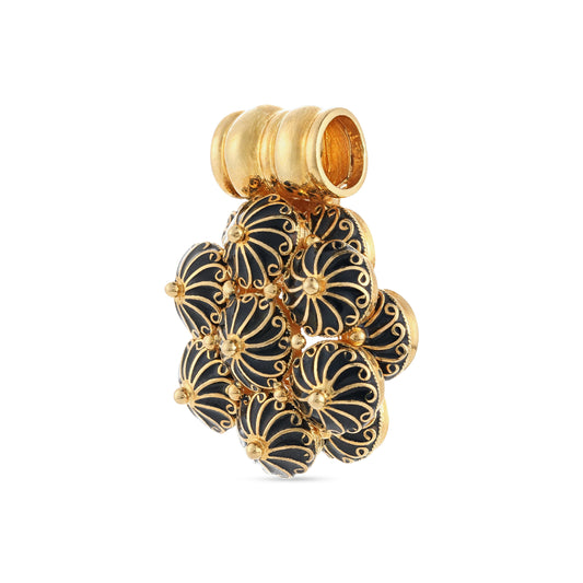21K Black Gold Pendant