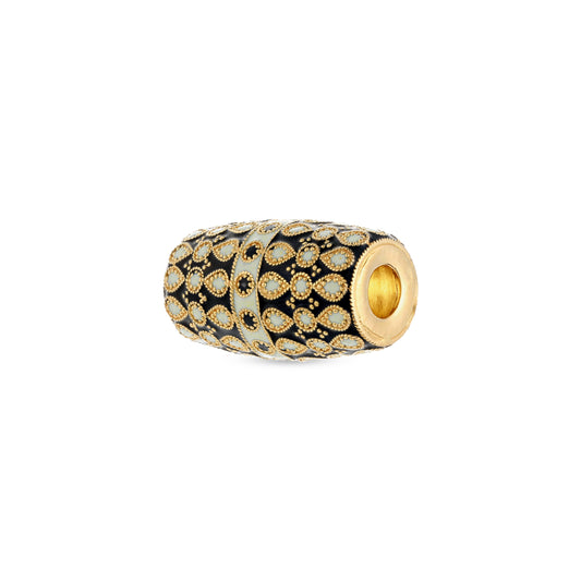21K Black & Ivory Mina Gold Pendant