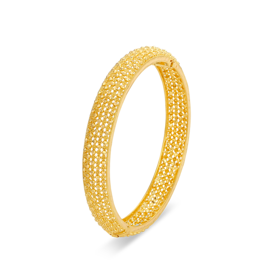 21K Gold Mina Gold Openable Widht 9mm Bangle
