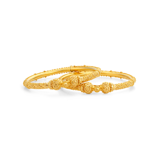 21K Gold Mina Gold Openable Widht 5mm Bangle