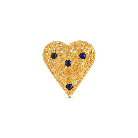 21K Blue Stone Ring