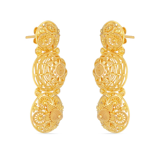 21K Gold Earrings