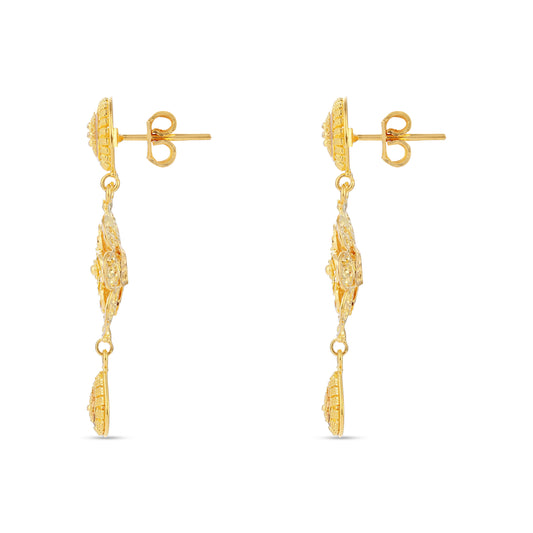 21K Gold Earrings